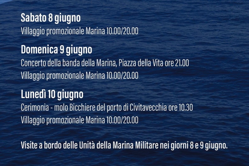 Marina Militare in festa: tre giorni di eventi a Civitavecchia