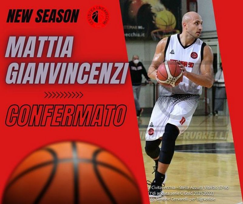 Basket, Gianvincenzi alla quindicesima stagione in rossonero