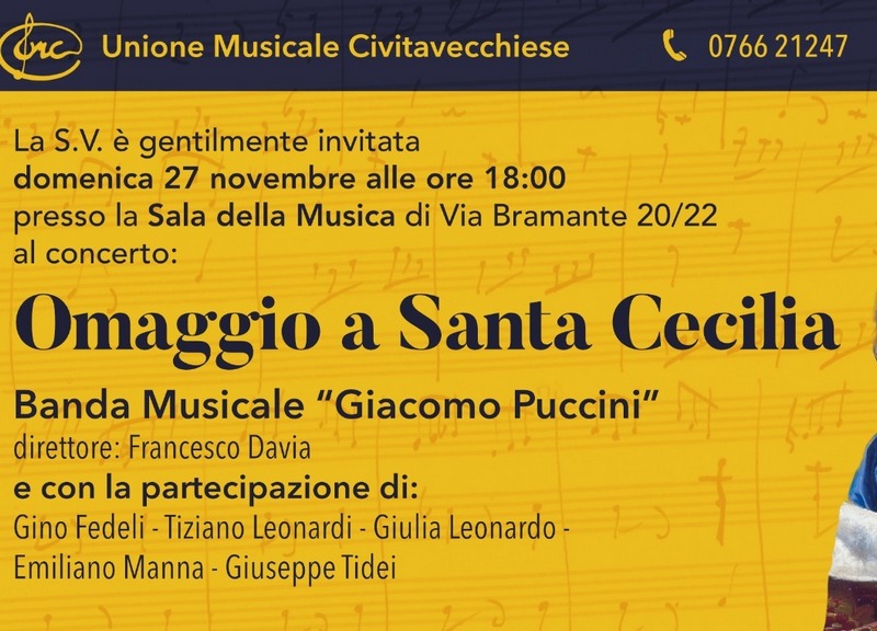 La banda Puccini omaggia Santa Cecilia