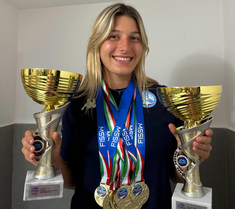 Paddlesurf, Pampinella tre volte campionessa italiana